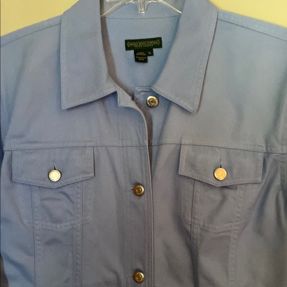 Lauren Ralph Lauren Sky Blue Button-Up Jacket - Picture 1 of 1
